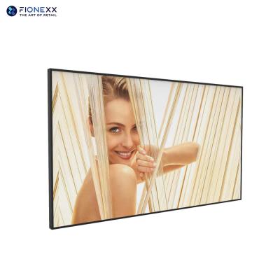 China Cuadro de aluminio QLED Display LCD de 55 pulgadas pantalla de publicidad digital montada en la pared en venta