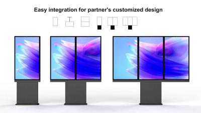 China 55 Zoll*3 LCD-Display Außenstandwasserdicht Kiosk für Drive Thru Restaurants zu verkaufen