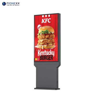 China 4K Outdoor Restaurant Advertising Display Screen Digital Signage Drive Thru System Menu Window  Boards Dooh  Kiosk for sale