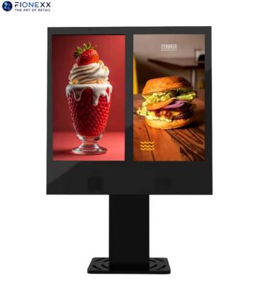 China Floor Stand Digital Signage Drive-Thru WiFi LCD Fast Food Marketing Display Self-Service Menu 55 Inch Outdoor	Drive Thru Digital Signage à venda