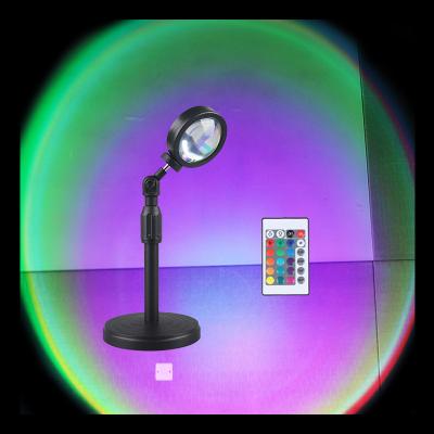 China Modern Smart LED Rainbow RGB Night Lights Floor Lamp Sunset Light Projection Lamp With Outdoor for sale