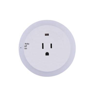 China Home Furnishing Small LED Smart Sensor Night Light with Plug Socket for sale