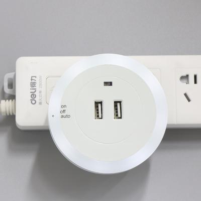 China Factory direct modern supplier led sensor charger outlet with night light USB port for sale