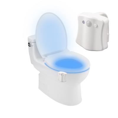 China Modern 8 Color Motion Toliet Night Light LED Sensor Toilet Light for sale