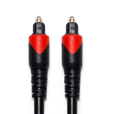 China Cabo Digital Toslink Vermelho OD4.0 Cabo de Fibra Óptica Patchcord chapeado PVC Conector Redondo Para Casa Plaer CD Soundbar à venda