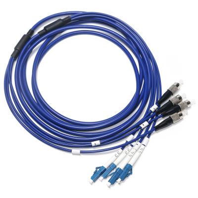 China Fibra Óptica Patch Cord Modo Muti-Core OM4/OM5 4/4 SC LC para Survailiance WLAN LAN à venda