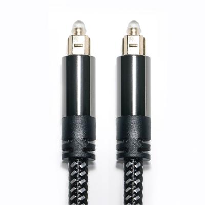 China Salida de fábrica, nuevo Cable de Audio óptico Digital Toslink SPDIF, Cable amplificador de oro chapado en red tejido para Subwoofer en venta