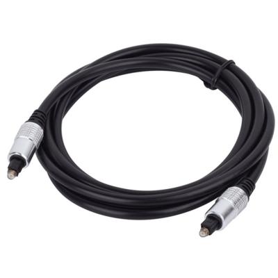 China Precio de fábrica, nuevo Cable de fibra óptica Toslink, carcasa de aluminio blanco chapado en puerto dorado para Home Theatra 1,2 M en venta