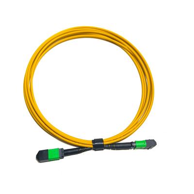 China Cable de tronco MPO femenino de 12 fibras tipo A multimodo MM OM3/OM4 MPO cordón de parche LSZH 50/125 en venta