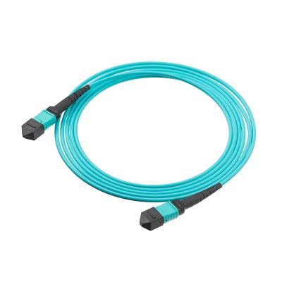 China 50/125 MTP MPO Glasfaserpatch Cord OM3/OM4 8/12/24F G657A1 12C 24C Für Telekommunikation zu verkaufen