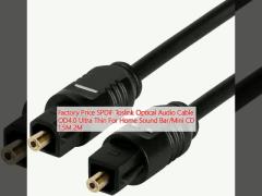 Factory Price SPDIF Toslink Optical Audio Cable OD4.0 Ultra Thin For Home Sound Bar/Mini CD 1.5M 2M