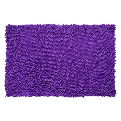 China Free Sample Super Durable Chenille Microfiber Water Absorbent Waterproof Floor Mats Bathroom for sale