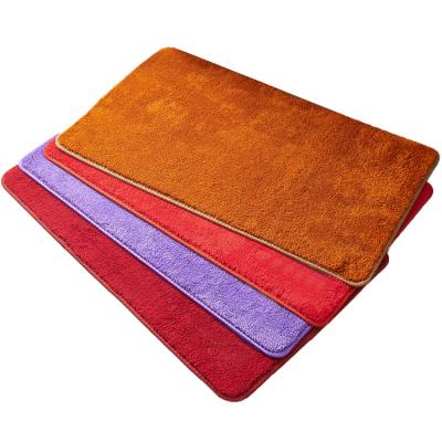 China Custom Waterproof Non Slip Microfiber Memory Foam Bath Mat Cover Washable for sale