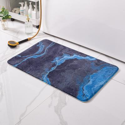 China Best Design U Shape Washable Extra Soft Non Slip Bath Mat Cover Entrance Mat Wholesale Non Printed Cover Mat for sale