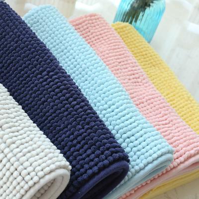 China China Factory Washable Mat Soft Super Water Absorption 100% Polyester Chenille Non-Slip Carpet for sale