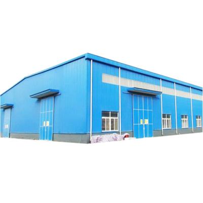 China 2021 Workshop Steel Gate Frame Light Weight Gable Frame Industrial Steel Warehouse Prefab Building for sale