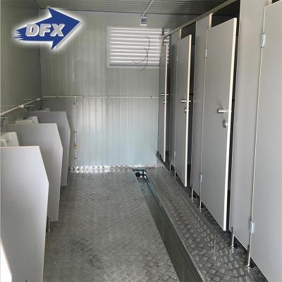 China Modern luxury portable public restroom container 20ft flatpack container house for toilet for sale