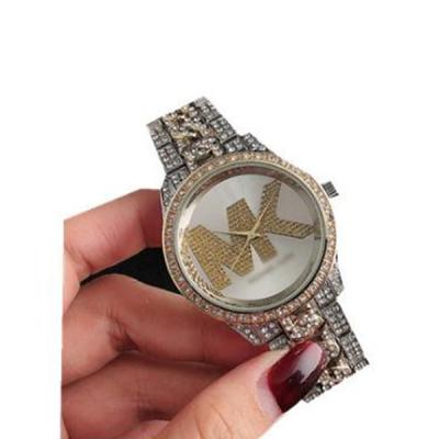 China Fashion Automatic Women's Foreign Trade Date Watches Inlaid With Diamonds British Steel Belt Women's Watch Trends Wristwatch Women for sale