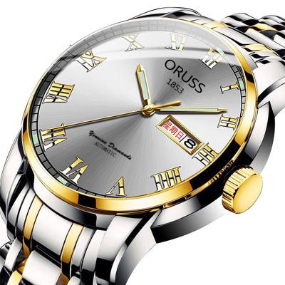 China Genuine Auto Date Automatic Movement Counter Watch Luminous Waterproof Round Calendar Men's Glass Mirror Ordinary China Watch for sale