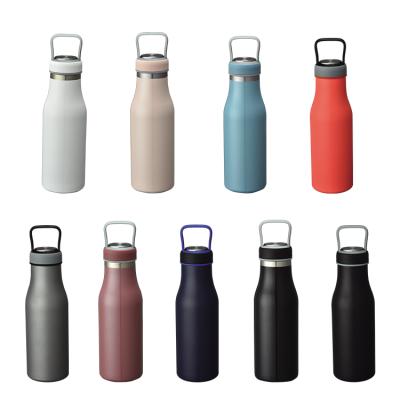 China 500Ml Sustainable Hot Cold 24 Hour Double Walls Insulated Portable Fitness Water Bottle Gym for sale