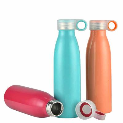 China Wholesale Reusable Stainless Steel Sports Beverage Single Wall Flask Stocked Reusable Water Bottle for sale