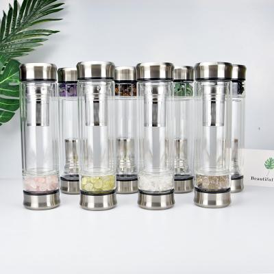 China Top Nice Portable Country Brands Customized Water Infused Crystal Glass Bottle for sale