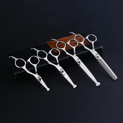 China Durable 4CR13 Stainless Steel Pet Scissors Dog Shears Pet Grooming Scissors Set for sale