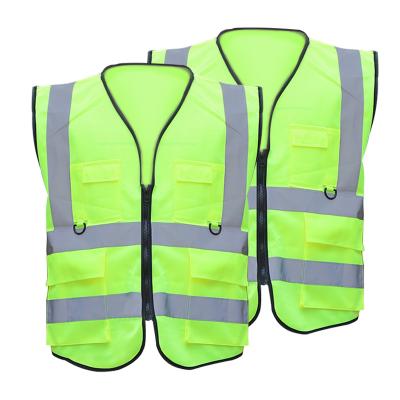 China Free Sample Water Proof Safety Reflective Vest Visibility Workwear Tops For Safety Workers for sale