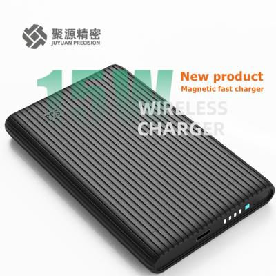 China Hot Sale 5000mAH Magnetic Wireless Charger Fast Charging Support Max 20W 2 In 1 Mini Portable Quick Charge For Apple Mobile Phone for sale