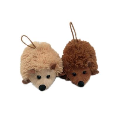 China Handmade Cute Hedgehog Plush Stuffed Key Chain Toys Lovely Doll Christmas For Children Valentine Present Keychain Kids Gift for sale