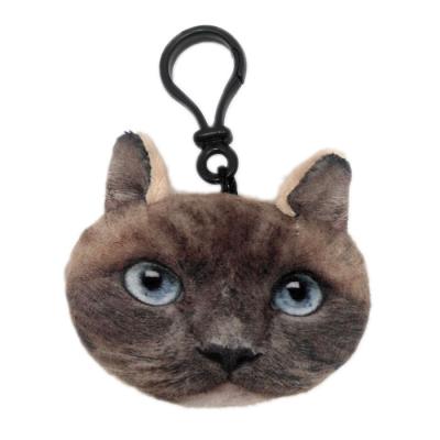 China Handmade Customized Mini Size Cute Stuffed Plush Small Size Soft Cat Key Chain Cat Toy for sale