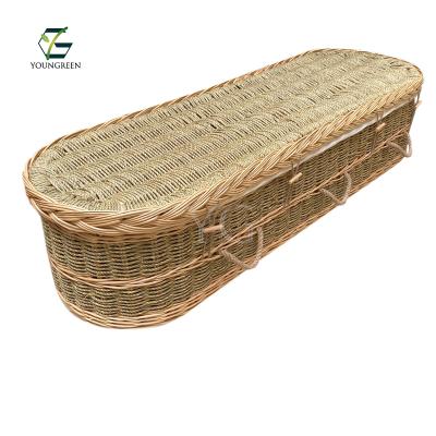 China Eco-friendly coffins of vegetable plankton or seaweed coffins for green burial and cremation for sale