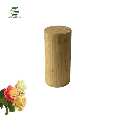 China Eco Adult Solid Bamboo Scatter Tube Pet Ashes Urn for sale