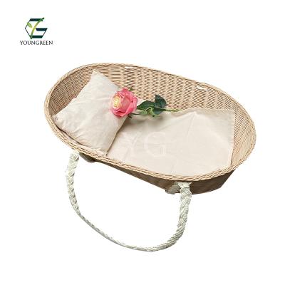 China Viable Natural Rattan and Cane Pet Animal Coffins for Japan Market for sale