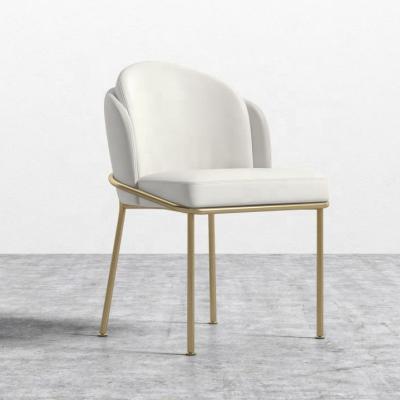 China Table Chairs For Cafe Restaurant Factory Hot Selling Modern Luxury Brass Restaurant Upholstered Commercial Side Chairs For Dining Room for sale