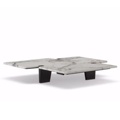 China Minimalism Wholesale Contemporary Modern Marble Coffee Center Table For Living Room for sale