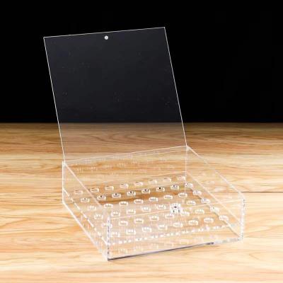 China Mordern Factory Customize Clear Acrylic Storage Boxes Rose Gift Boxes With Square Flower Acrylic Lid for sale