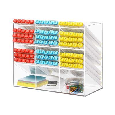 China Home Top Selling Multilayer Acrylic Desktop Storage Pen Holder Desktop Multifunctional Acrylic Storage Box for sale