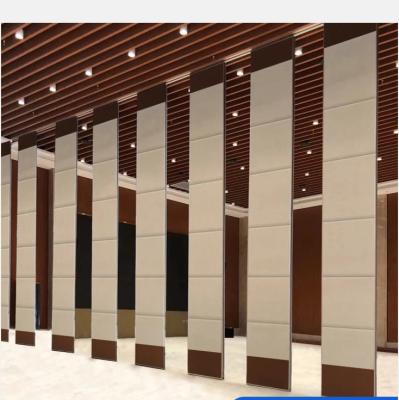 China Contemporary Soundproof Movable Wooden Partition Wall For Banquet With Stand for sale