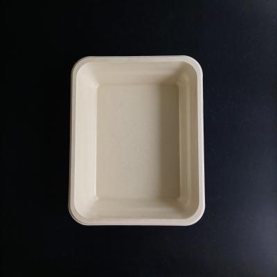 China 2 Compartment Oil-proofing 900Ml Multi Bagasse Sugarcane Disposable Food Tray And 3 Compartments Biodegradable Pulp Bagass Tray Plate Dish for sale