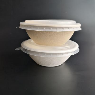 China Eco Oil-proofing Biodegradable Disposable Soup Bowl With Lid for sale