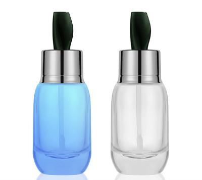 China New design cosmetic glass bottle base clear liquid bottle 50ml with high quality for sale