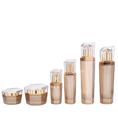 China Cosmetic Hexagonal Cream Stain 90ml Thick Base 20G Bottle Essence Glass Bottle for sale