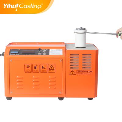 China Machinery Repair Shops Yihui Brand Gold Bar Making Machine 220V 3KW Mini Induction Melting Furnace For Jewelry Casting for sale