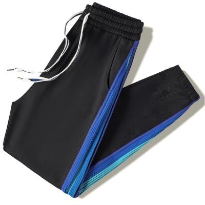 China OEM Logo Custom Anti-Wrinkle Mens Sports 100% Polyester Pants With Drawstring Running Joggers for sale