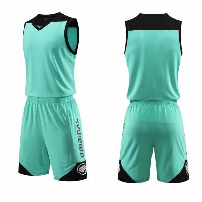 China Best-selling sportswear of the latest basketball tank top basketball jersey customized breathable double-sided mesh upper suit design in 2022 for sale