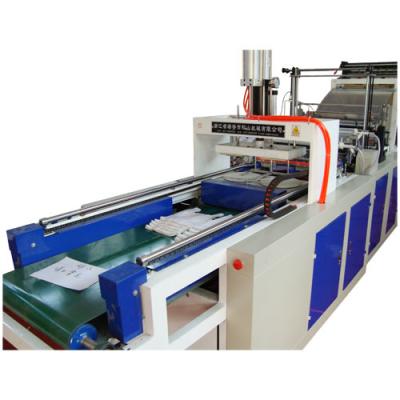 China Garment Shops HRLDF-600 Multifunctional Double Layer Four Line Shopping Bag Making Machine Flat Bag Machine for sale