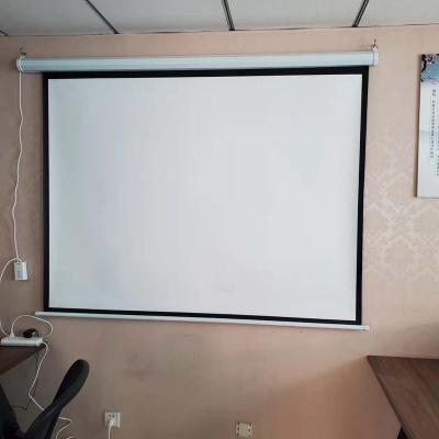 China High Quality 100 Inch 16:9 4:3 Electric Motorized Projection Screen Projector Screen for sale