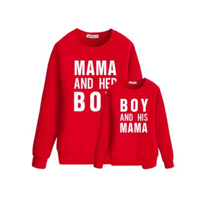 China Fashion Outfits Parent-child Long Sleeve Cotton QUICK-DRY Hot Selling Matching T-shirts Long Printing Sportswear Mommy and Me Clothing for sale