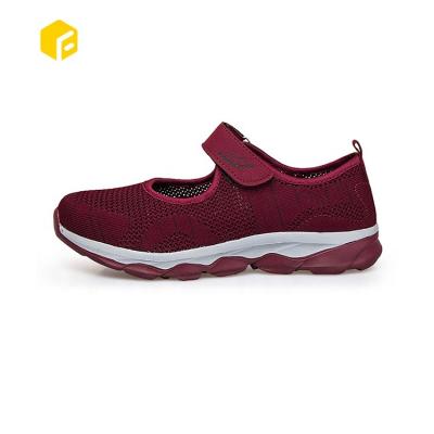 China Fashion trend best quality knitted upper shoe design new shoes breathable and comfortable shoes for elderly women for sale